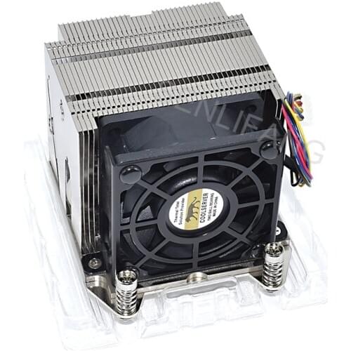 Original SNK-P0048AP4 Narrow Active Heatsink CPU Cooler X10DAI X10DAL-I Fan For Intel Socket LGA 2011