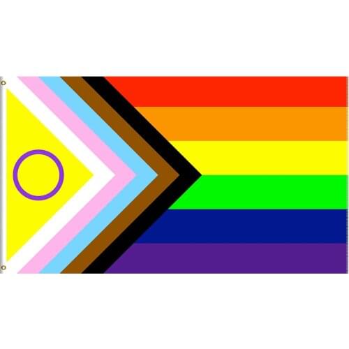Newest Progress Pride Flag Gets 2021 Redesign to Better Represent Intersex People LGBT Rainbow Flags