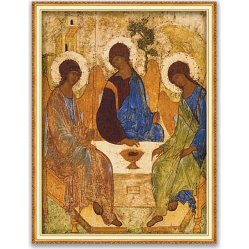 Region Orthodox Icon DIY 11CT Embroidery Cross Stitch Kits Needlework Craft Set Printed Canvas Cotton Thread Home Decoration New