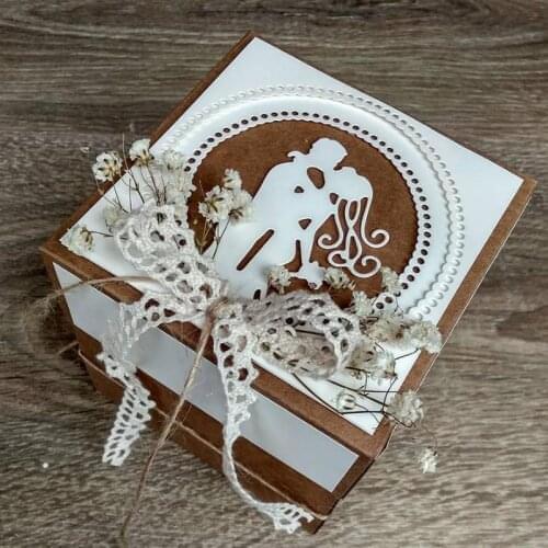 Panalisacraft Embedded circle frame Metal Cutting Dies And Stamps cut die scrapbooking Album Paper Card Craft Embossing