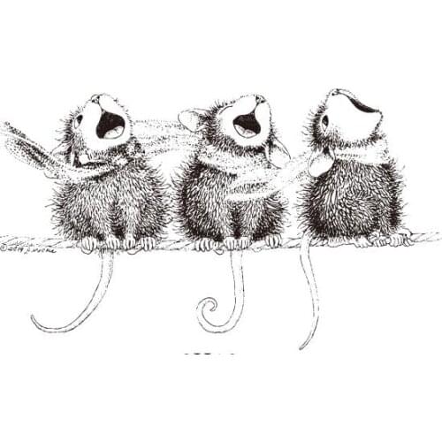 Mouse Transparent Clear Silicone Stamp/Seal for DIY scrapbooking/photo album Decorative clear stamp B0092