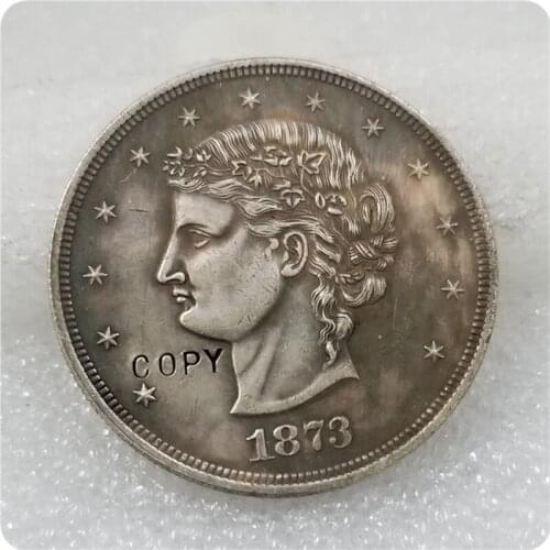 USA 1873 "Frowning Bust" Trade Dollar Pattern COPY FREE SHIPPING