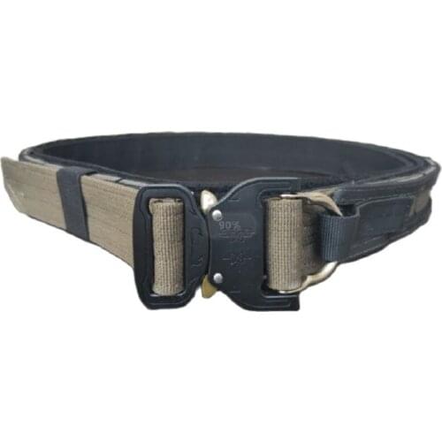 Tactical CS Outdoor Military MOLLE System Army Fighter Belt RGBK Hunting Shooter Belt Double Layer Hard NL6 Material