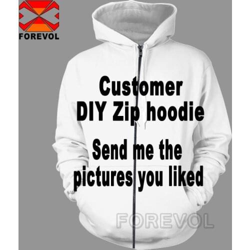 Customer do it yourself hoodies 3d print tops brand men women children jacket sweatshirt/shirts/pant streetwear coat clothes