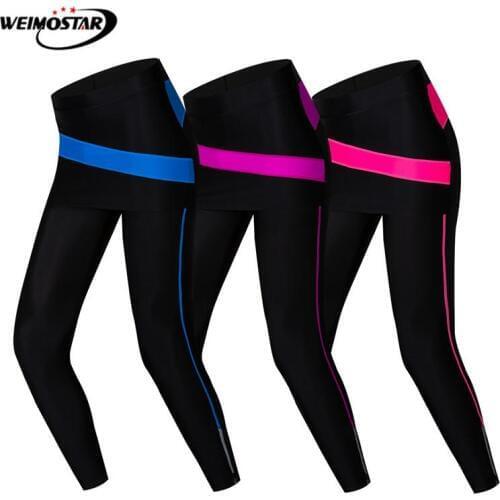 Weimostar Compression 4D Gel Padded Cycling Pants Women Tight MTB Bike Pants Pro Team Downhill Bicycle Pants Cycling Trousers