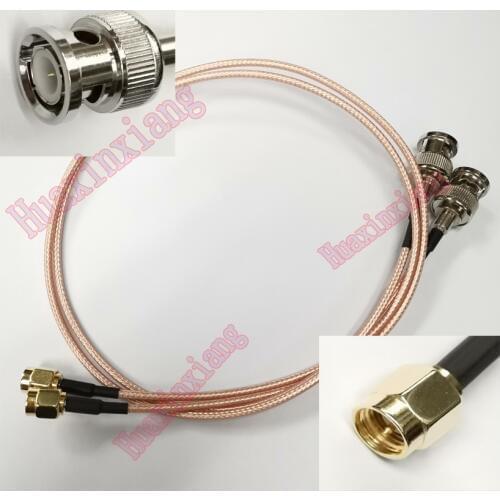 1PCS BNC-J Male To SMA-J Male Jack Connector RF Coaxial Extension Pigtal Cable RG316 50CM/1M/2M