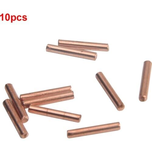 10pcs Machine Battery Head Welding Needle Spot Li-ion Cell Replacement Alumina Copper Electrical Pins No Spark For 709A 709AD