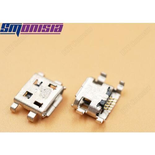 Smonisia 100pcs Micro USB DC Jack Socket Port Commun use for Table Notebooks