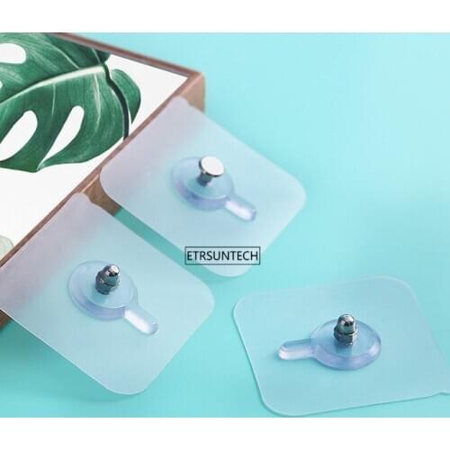 200pcs Anti Skid Hooks Wall Housekeeper Reusable Holder Rack Anti-skid Holder For Kitchen Bathroom Storage Holder Screw