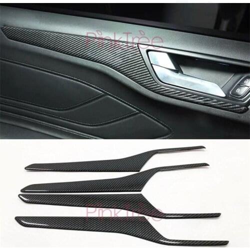 2019 MK4 Carbon Fiber Color Interior Door Strip Cover For Ford Focus Car Styling Accessories