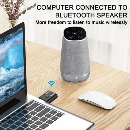Wireless Adapter USB Bluetooth 5.0 Transmitter Receiver TV Speaker Earphone Mini Car Music Bluetooth Transmit USB Adapter Plug