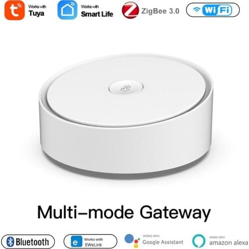 Tuya ZigBee Gateway WIFI Bluetooth Mesh Gateway Hub Smart Life APP Wireless Remote Controller Works with Alexa Google Home