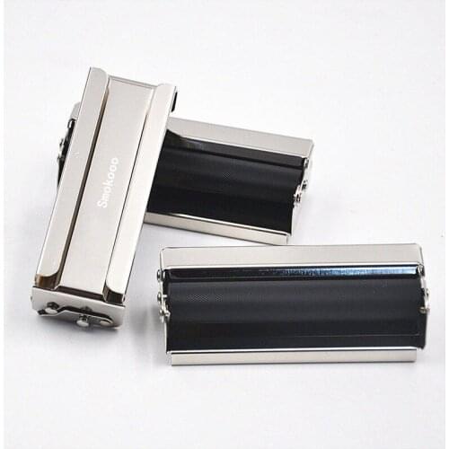 Smokooo Portable Cigarette Case Tobacco Box Smoke Metal Humidor Storage Rolling Machine Container Holder Smoking Accessories