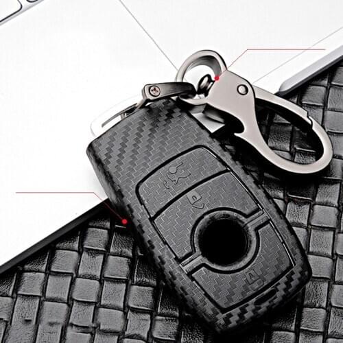 Black Car Key Cover for Car Key Case For Mercedes Benz BGA AMG W203 W210 W211 W176 W213 S class W124 W202 W204 W205 W212 E Class