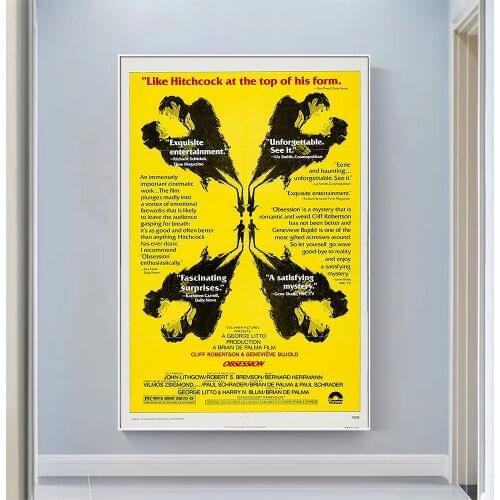 CP1168 Obsession Classic Hot Movie Print Silk Fabric Poster Indoor Wall Art Decor Gift