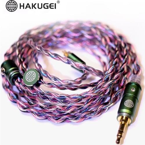 HAKUGEI RAINBOW UNICORN 7N OCC Litz Wire 20awg HiFi Earphone Upgrade Cable MMCX 2Pin 0.78mm A2DC IE80/80S