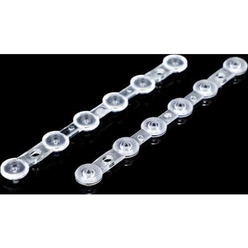 #HGIE-160 High quality Led Lens, Conjoined lens, Size: 160X6.2mm, Angle: 170 deg, Bead Surface, PMMA materials