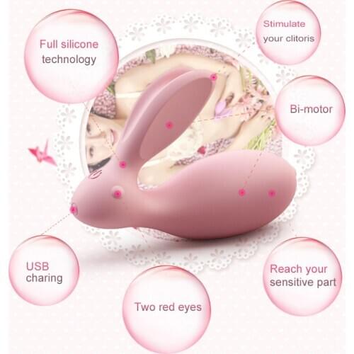 Adult Toys Wireless Remote Control Dual Vibrator Rabbit G Spot Clitoris Stimulator Strap On Vibrators Sex Toys For Women Couples