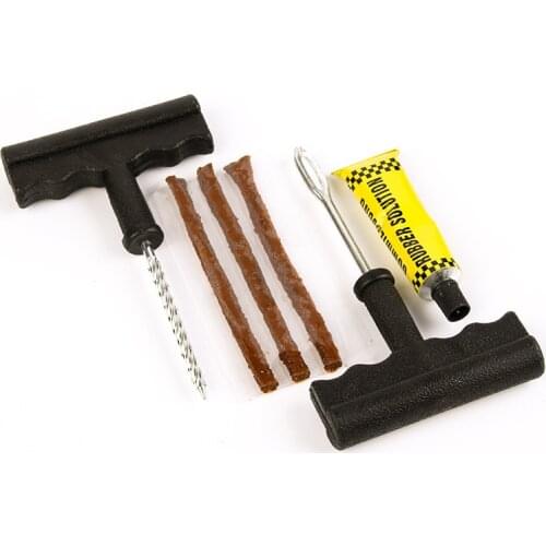 Car Tire Repair Tool Tire Repair Kit Studding Tool Set Auto Bike Tire Repair Puncture Plug Garage Car Accessories