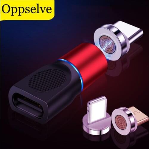 Micro USB Type C Cable For iPhone 12 X Convert Magnetic Cable Adapter Magnetic Charger Connector Mobile Phone Charging Converter