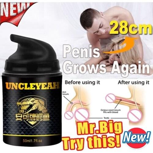 Penis Enlargement Cream Male Penile Lubricant Massage Oil Erection Enhance Growth Big Dick Increase Thicken Delay Sex Products