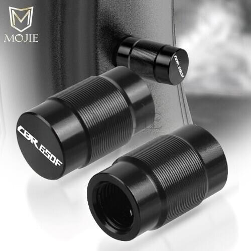 Motorcycle CNC Vehicle Wheel Tire Valve Air Port Stem Cap Covers Plug For Honda CBR650F CBR 650F CBR 650 F CBR650 F 2014-2018