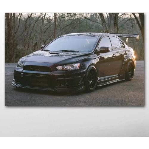 Mitsubishi Lancer Evolution race cars Vehicle Posters Wall Art Prints Canvas Painting for Living Room Decor