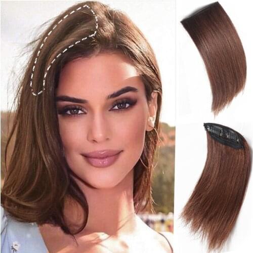Overhead Invisable Hair Pads Piece Thickened Clips in Hair High Synthetic Straight Hair Natural Fluffy Fake Hairpieces