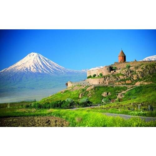 Living room home wall decoration fabric poster Nature landscapes Armenia mountain landscape canvas painting wall art picture