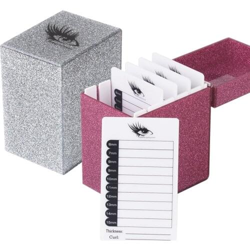 NEWCOME 5 Layer Eyelash Extension Storage Box with Cover Makeup Organizer Eyelash Glue Pallet Lashes Holder Grafting Eyelash