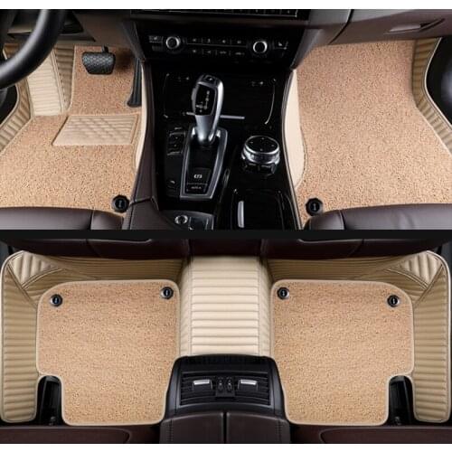 Custom car floor mats for smart fortwo forfour forjeremy car-styling Custom auto floor mats Purple/red/blue