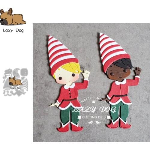 Christmas Elf Metal Cutting Dies Scrapbooking Stencil DIY Mold Knife Craft Embossing Die Cuts Card Making New Dies For 2020
