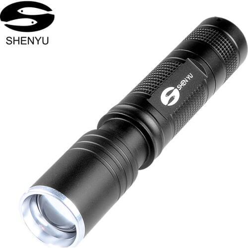 SHENYU LED Flashlight Pocket-Sized LED Torch Super Bright 400 Lumens CREE LED IPX6 Water Resistant Camping Hiking Emergency Use