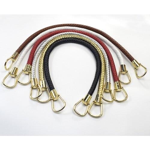 Womens Bag Strap Replacement Hand Woven PU leather Bag Straps for DIY Handbag Handles Shoulder Straps Accessories bag Handles
