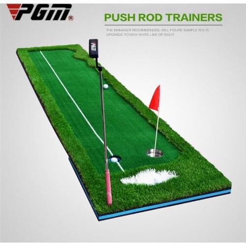 PGM Golf Putter Putting Trainer Indoor Training Equipment Golfs Ball Holder Training Aids Tool Office Green Fairway Practice Mat