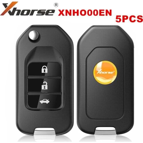 5PCS/LOT XHORSE XNHO00EN Universal Remote Key For Honda Type Wireless XN004 3 Buttons With NXP Chip for VVDI2/VVDI Key Tool