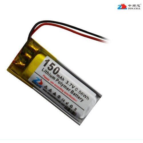In the core 150mAh 421230 Bluetooth remote control car keys 3.7V lithium polymer battery 401230 Rechargeable Li-ion Cell
