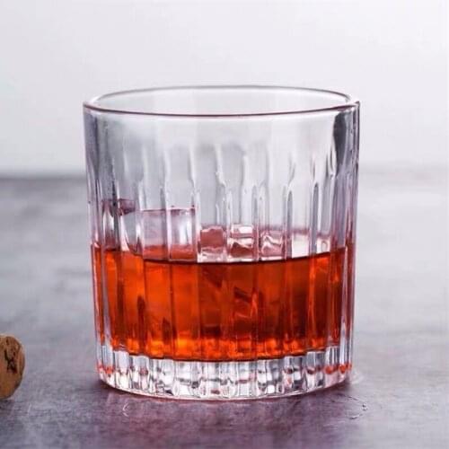 Japanese Striped Whisky Cup Bar Special Classical Cocktail Cups Retro Spirit Mug Household Glass Foreign Wine Mugs Wholesale