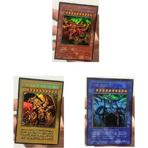 Yu Gi Oh Egyptian God Obelisk The Tormentor DIY Toys Hobbies Hobby Collectibles Game Collection Anime Cards