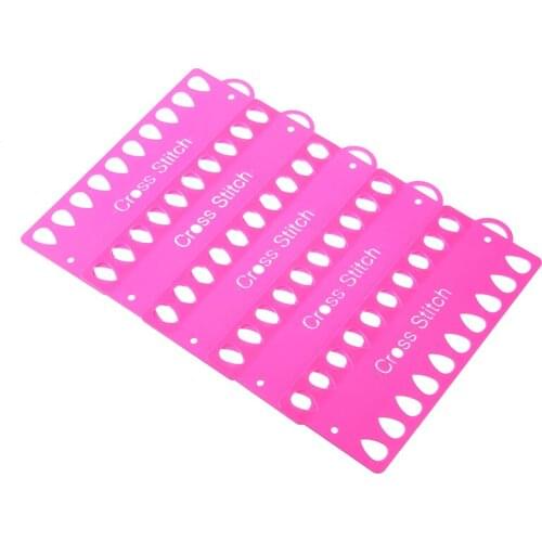 5pcs Floss Organizers Plastic Cross Stitch Row Line Embriodery Bobbins Tool Storage Holder Cross Stitch For Sewing Needlework