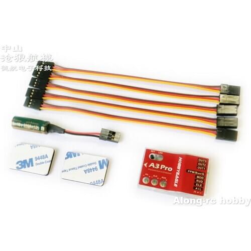 Free shipping New A3 PRO 6-axis gyro Flight Controller Stabilizer System Gyro For Fixed Flying Wing Airplane 3D plane