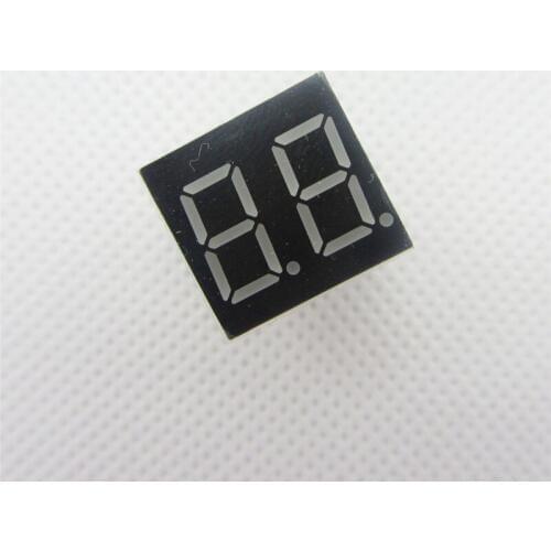 Big Sale!!! 10pcs 2bit 2 bit Common Anode Positive Digital Tube 0.36" 0.36in. Red LED Display 7 Segment Digit 7 Segment