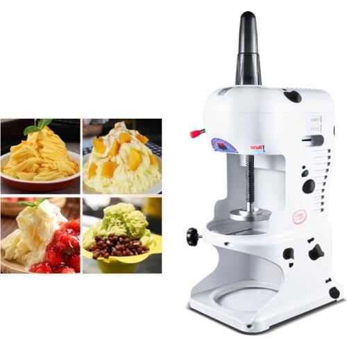 Ice Shaver Milk Tea Shop Equipment Commercial Automatic Shaved Ice Crusher Snow Cone Maker Ice Cream Making Machine 350W