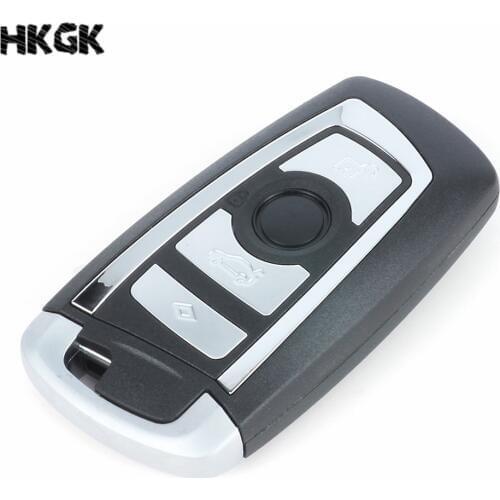 4 Buttons Smart Remote Key Case Shell For BMW F CAS4 5 Series 7 Series X5 X6 F20 Smart Key Case Cover With Key Blade