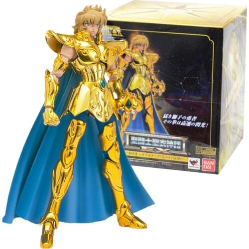 BANDAI Saint Seiya Saint Cloth Myth EX2.0 Anime Figure Leo Aiolia PVC Action Figure Collection Model Kids Toys For Boys Gifts