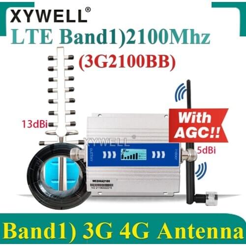 HotDeal!! Cellphone 2100Mhz 3G Cellular Amplifier LTE(Band1) 2100MHz Cellular Repeater GSM 3g 4g Network Mobile Signal Booster