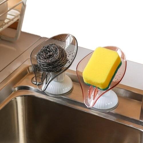 Leaf Shape Soap Box Drain Soap Holder Box Rotable Plastic Container Drainage Dish Portable Soap Dish Bathroom Storage Holder