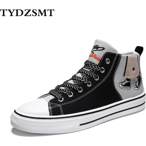 TYDZSMT Sneakers High Top Quality Graffiti Flats Shoes Basketball Shoes Women Fashion 2021 Canvas Shoes for Women Tenis Feminino