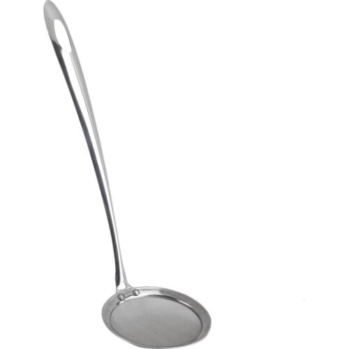 Stainless Steel Kitchen Soup Spoon Anti-scald Skimmer Strainer Fry Food Colander Mesh Portable Filter Home Kitchen Accessories