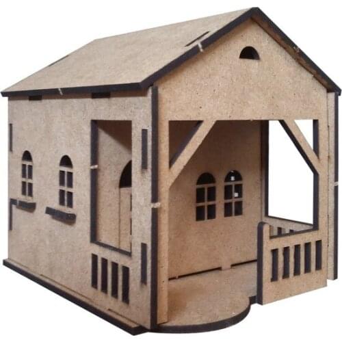 Mk1 Balcony Home Scale Model Wooden Object paintable decorative objects декоративные предметы под роспись